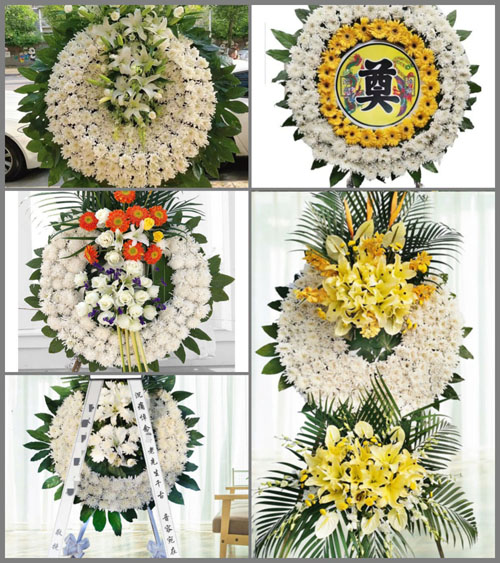 安徽阜阳市临泉县艾亭镇艾西村花圈速递